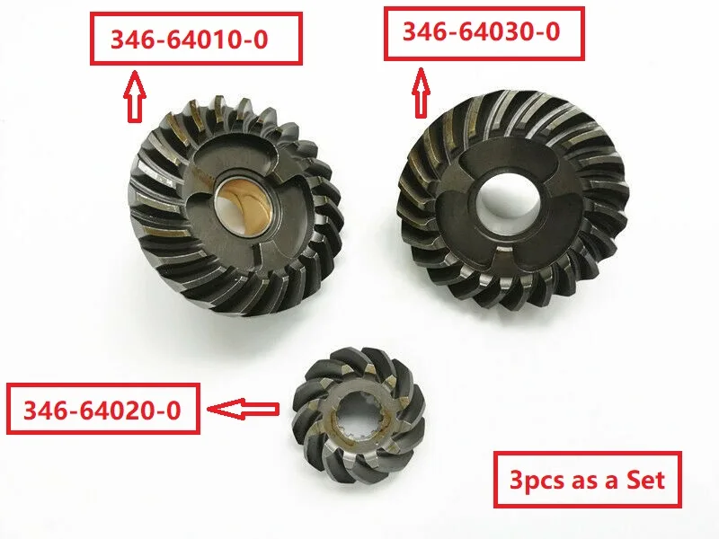 Boat 346 Gear SET For TOHATSU Outboard Motor 25HP 30HP PINION Gear FORWARD Gear REVERSE Gear