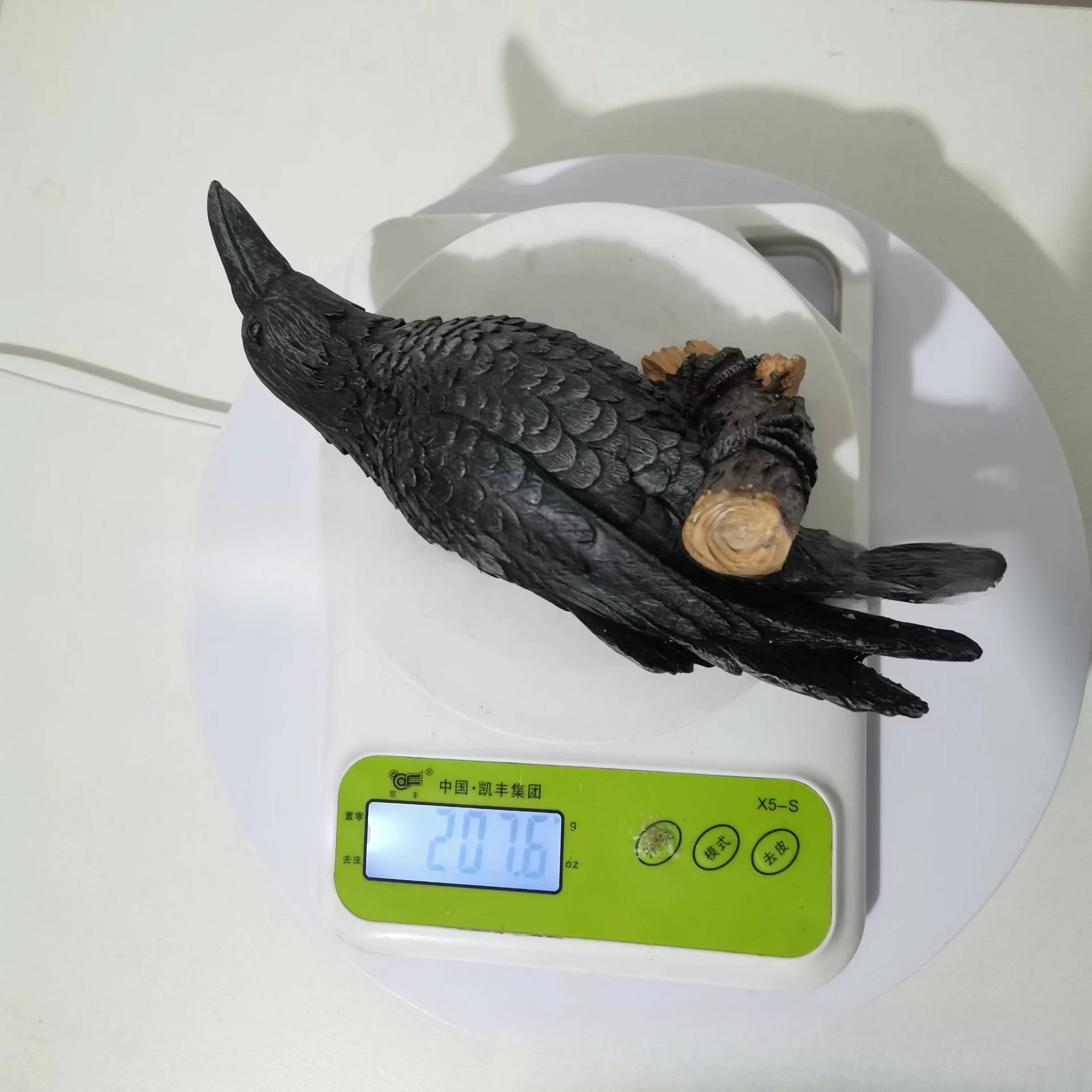 Fake Raven Resin Statue Bird Crow Sculpture Outdoor Crows Halloween Decor Creative for Garden Courtyard Animal Decoration