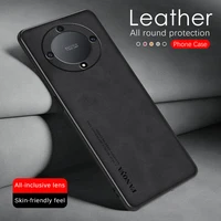 Matte Sheepskin Leather Case For Honor Magic6 Lite 5G Camera Protect Shockproof Coque On Honar Honer Magic 6 Light 6Lite 5G 2024 1