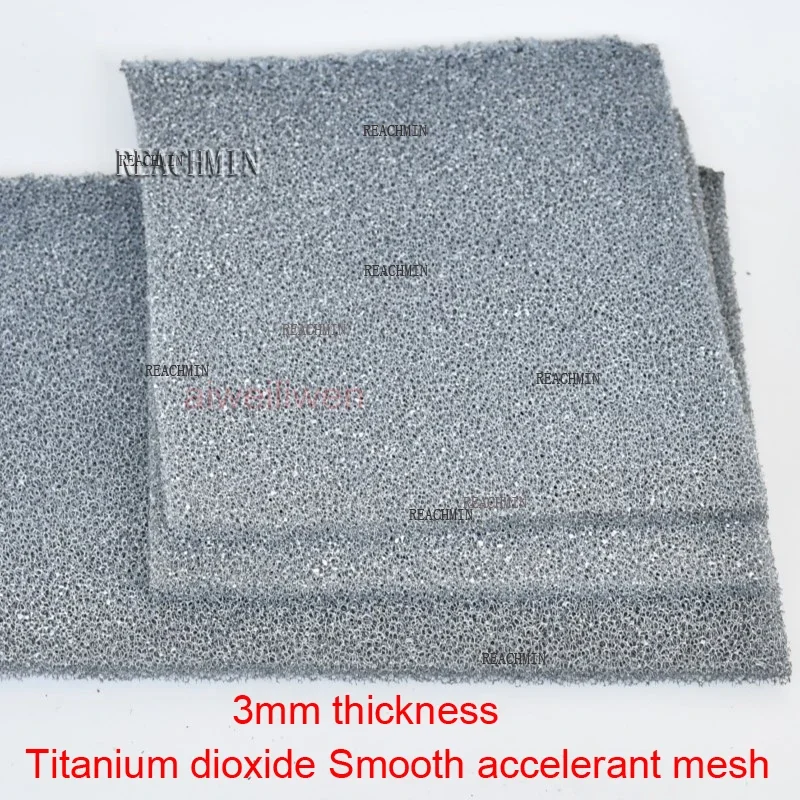 

3mm Titanium dioxide Smooth accelerant mesh Titanium oxides Photocatalyst filter TiO Lightcatlyst strainer polymeric sponge