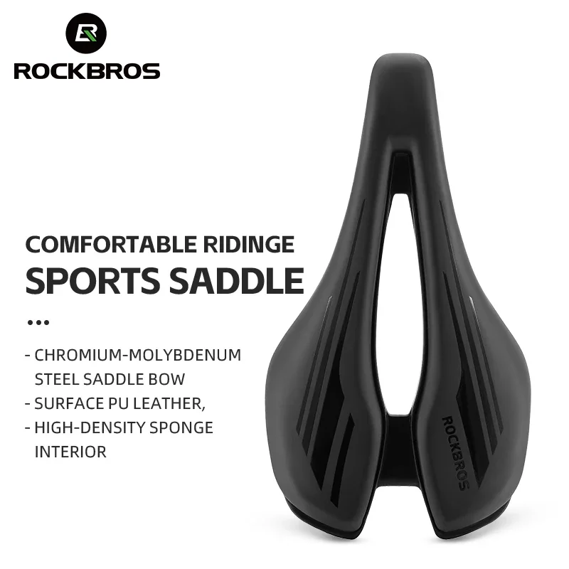 

ROCKBROS Bicycle Saddle Ultralight Hollow Comfortable Saddle Breathable MTB Road bike Shockproof Sports Cycling Seat Lightweight