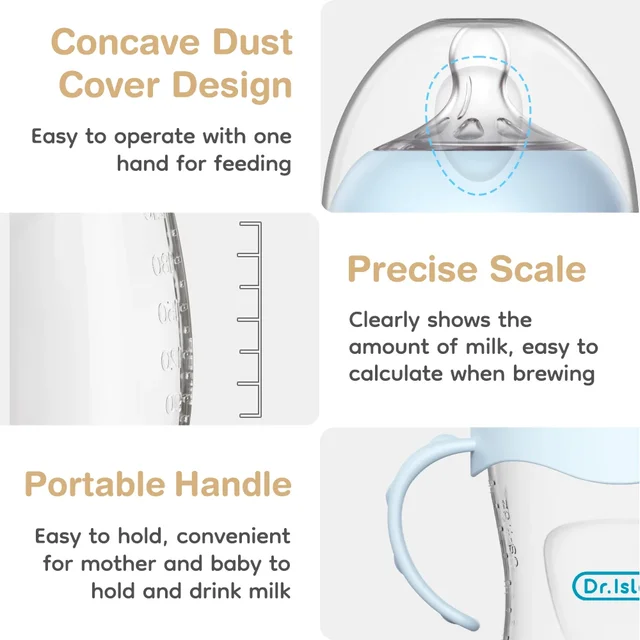 Bouteille PP pour bébé 150/240/330ML, biberon pour nouveau-né avec poignée, biberon pour lait, biberons pour bébé, fournitures d'alimentation pour nouveau-né, sans BPA 6 Bouteille PP pour bébé 150/240/330ML, biberon pour nouveau-né avec poignée, biberon pour lait, biberons pour bébé, fournitures d'alimentation pour nouveau-né, sans BPA 6