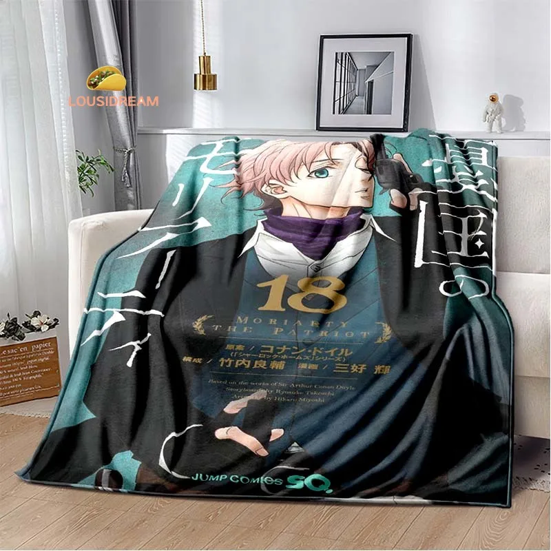 

M-Moriarty The Patriot Flannel Soft Warm Blanket Retro Blanket Bed Bedroom Living Room Sofa Travel Picnic Blanket Birthday Gift