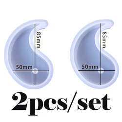 Yin Yang Silicone Mold for DIY Scented Candles, Soap, and Resin Crafts (2pcs)