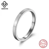 Rinntin 925 Sterling Silver 1mm 2mm 3mm Simple Wedding Statement Band Rings for Women Anniversary Stacking Finger Jewelry APR33 1