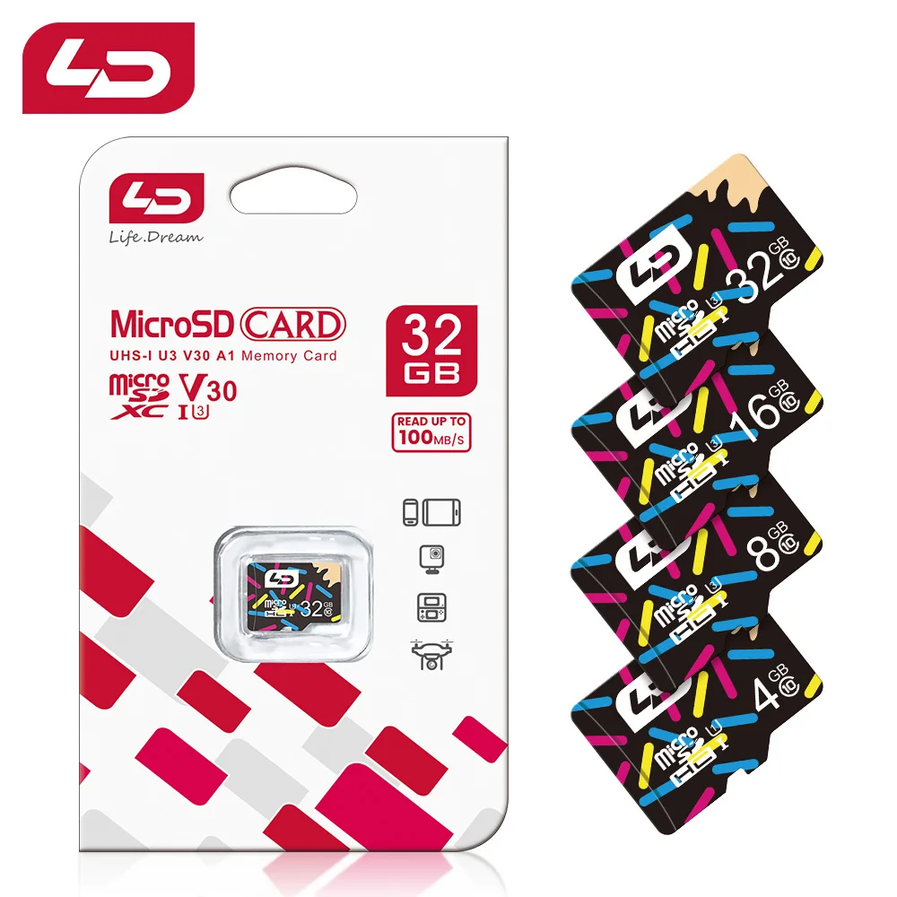 LDUltraMicroSDCard128GB64GB16GBClass10A1MemoryCard256GB