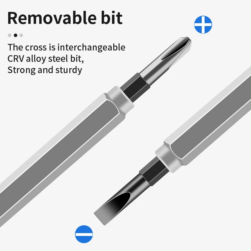 LUXIANZI Dual-use Voltage Tester Pen Word/cross Screwdrivers Non-contact Induction Intelligent Indicator Light Tester Pen Tool 4