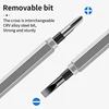 LUXIANZI Dual-use Voltage Tester Pen Word/cross Screwdrivers Non-contact Induction Intelligent Indicator Light Tester Pen Tool 4