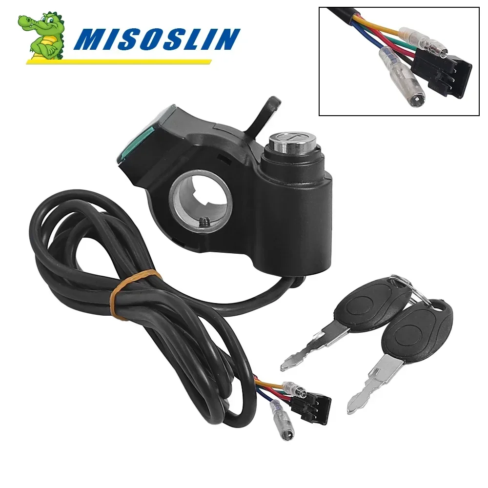 LCD Display Switch Power With Key Lock For Electric Scooter Throttle Electric Bicycle Thumb Throttle Voltmeter Digital Voltage