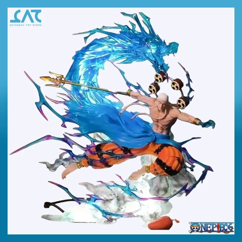 

35cm One Piece Figure Thunder God Enel Anime Figures Gk Enel With Light Figurine Model Pvc Desk Statue Doll Collection Toy Gifts