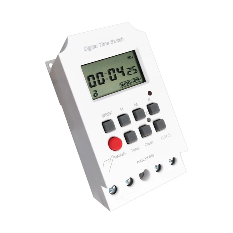 220VAC 25A KG316S Digital 1 Second Timer Switch Automatic Electronic Programmable Power Timer Switch