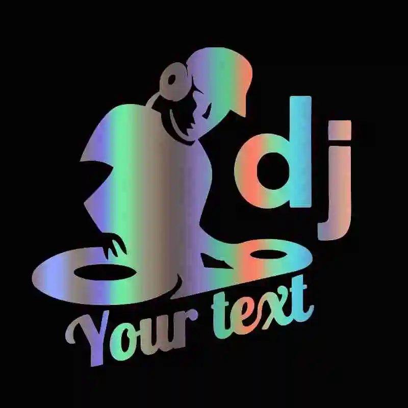 성격 DIY 자동차 장식 DJ 음악 텍스트 데칼 및 스티커 잘 생긴 스티커 PVC 자동차 스티커, 모든 자동차, 가전 제품 등