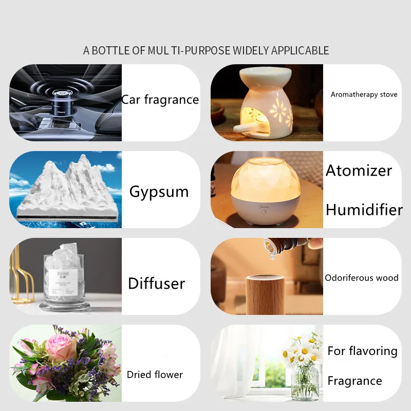 10ML Pure Natural Plant Essential Oil Diffuser Burner Eucalyptus Vanilla etc