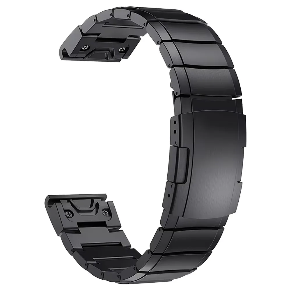 Premium Titanium Watch Strap - QuickFit 26mm/22mm  - Metal Smartwatch Band