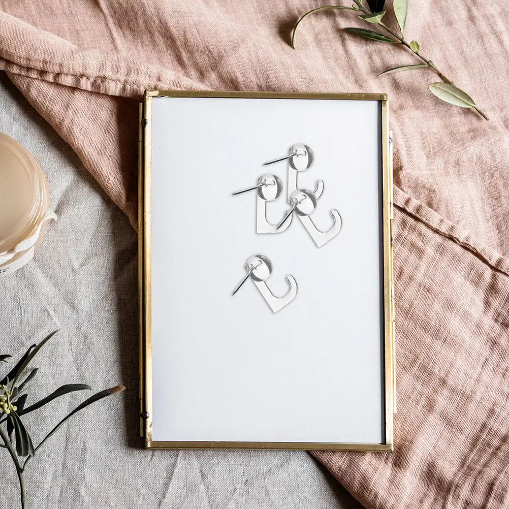 100개입 밝은 색상의 푸시핀 헤더, 사무실 및 가정 장 메시지 보드 고정용, 일상 사용 못