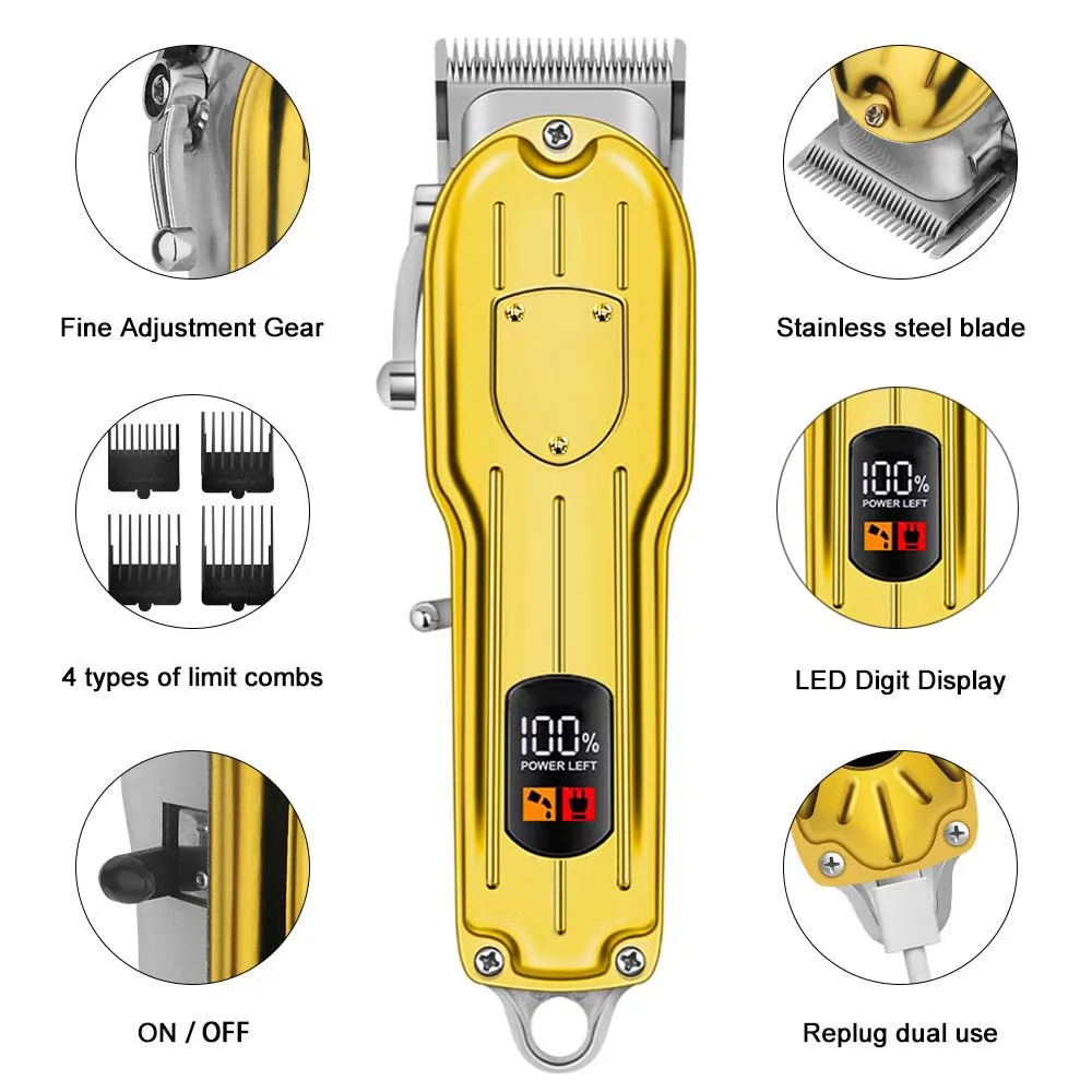 Professional Cordless Hair Clippers 2