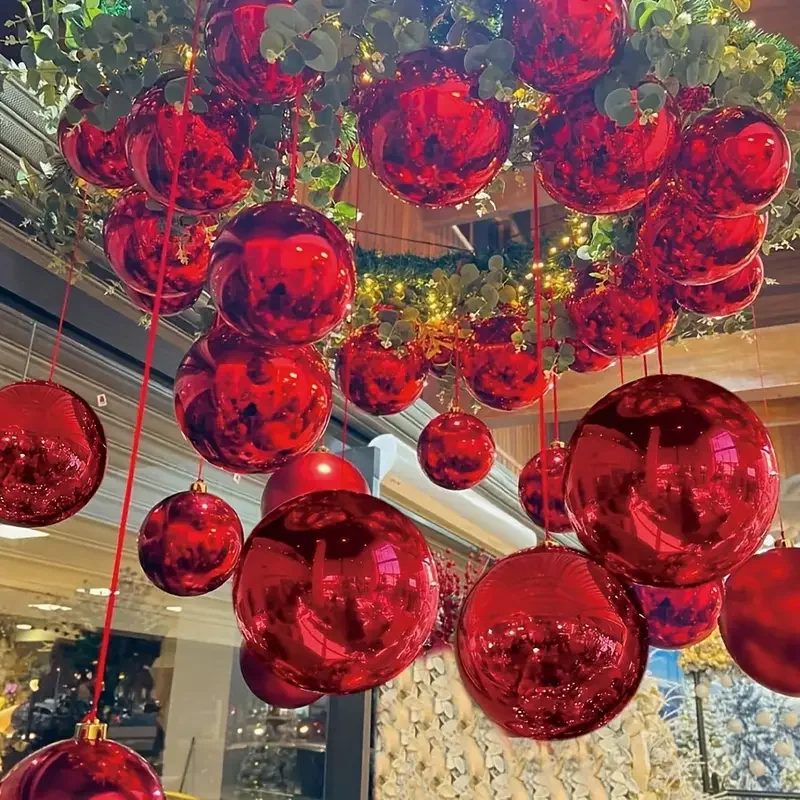 10~32 Zoll rote 4D-Hochzeitsballons, großer 4D-Rot-Silberfolienballon, DIY-Dekor, Geburtstag, Babyparty, Brautparty, Foto-Requisite, Dekor