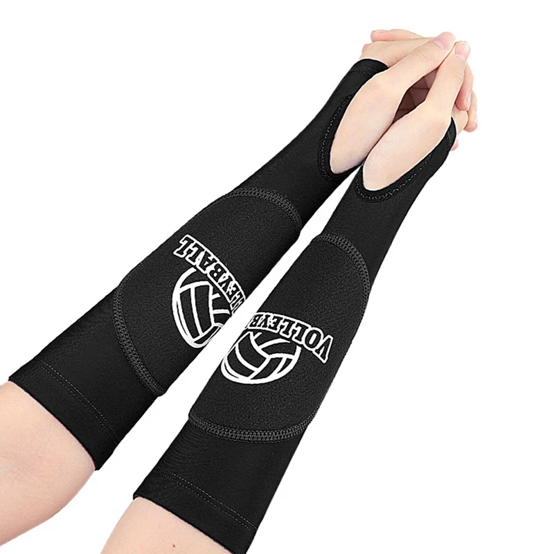 Volleyball Sleeves Arm Hand Protector Sleeve 1 Pair Sports Wrist Guard Pads Outdoor Sports Elbow Brace Support Sleeve Women Men