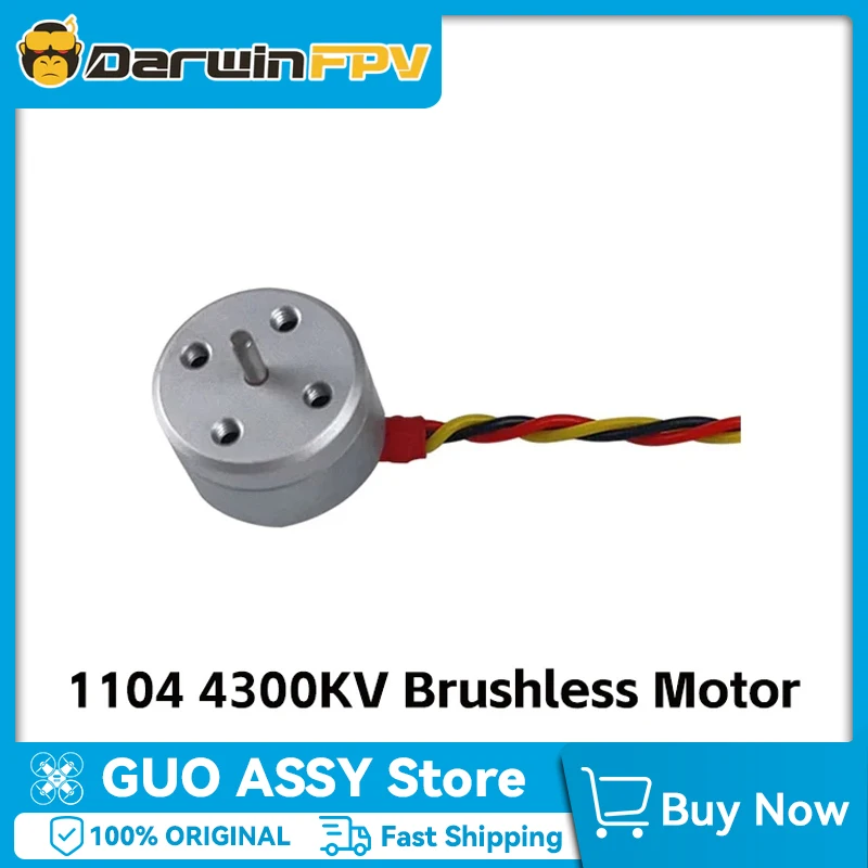 DarwinFPV 1104 4300KV Brushless Motor For FPV Baby Ape/Pro 3'' Multicopter Drone 1/2/4PCS