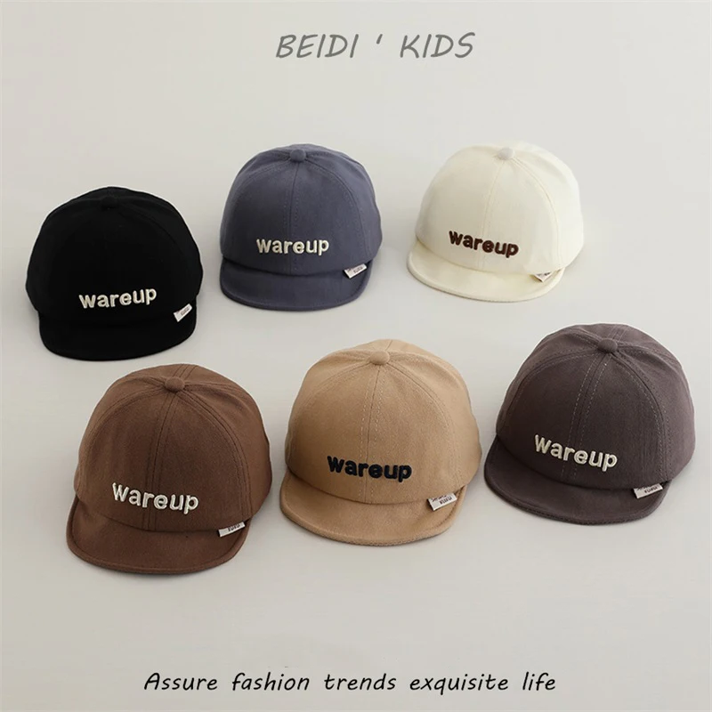 

High Quality Deluxe Letter Children Embroidery Baseball Cap Girls Boy Hats Kid Summer Outdoors Sunscreen Fashion Child Gifts