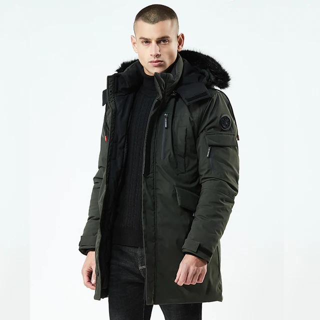 Parkas De Invierno A La Moda Para Hombre, Abrigo Cálido Informal