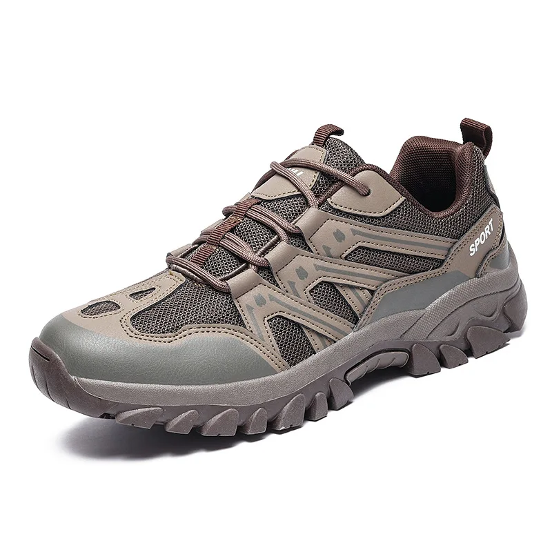 

Spring and autumn outdoor casual sports men's shoes breathable large size hiking shoes couple models travel low-top hiking shoes
