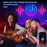 (EU PLUG) LED Neon Strip Light,5-30M Neon Rope With App 44key Remote Control For Home Decor Fairy Lighting - Image 4