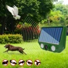 Solar Ultrasonic Animal Driver with Red White Flash Light USB Charging Animal Repellent Device for Outdoor Lawns Garden 6