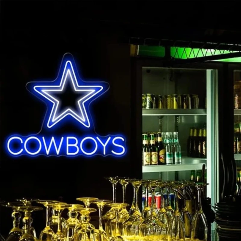 

Cowboy Star Neon Sign Party Neon Light for Bedroom Wall Decor Cowboy Star Sign Custom Led Light For Gaming Room Bar Pub Wall Art