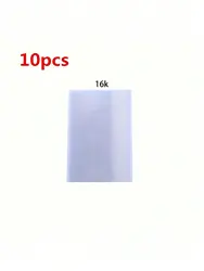10 - Pack Waterproof Transparent Book Covers - Durable and Wear - Resistant (PP - 16K - 10 pieces)