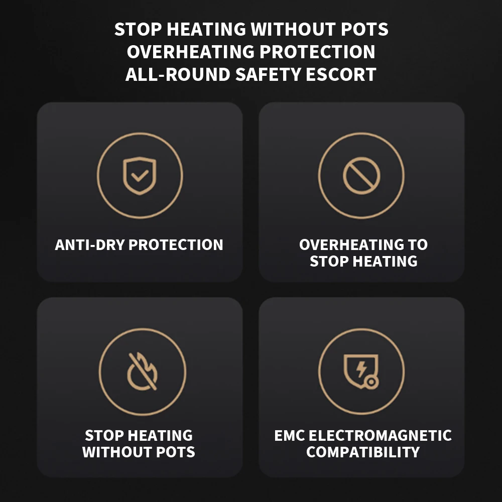 NEW MIJIA Induction Cooker 2 For Home 2100W 99 Gears Power Adjustable Low Power Continuous Heating OLED Screen Kitchen Cooker 5