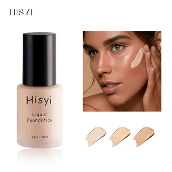 Hisyi Liquid Foundation Bb Cream Moisturizing Light Makeup Base Air Cushion Isolation Cream Skin Brightening Long-Lasting Hold