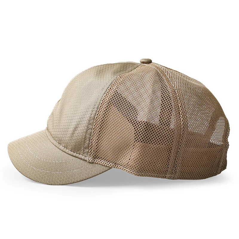 

Short Bill Baseball Caps for Men Women Plus Size Big Head Mesh Summer Breathable Short Brim Trucker Hat Running 56-60cm 60-65cm