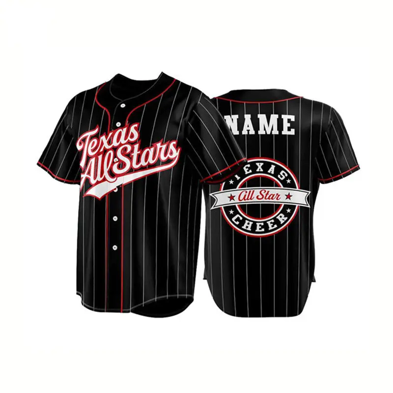 Top Quality New Design Sublimated Baseball Uniform Shirt Custom Printing  Unisex Vintage Baseball Sportswear