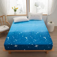 1 piece of bed sheet for bedroom 100%Polyeste Elastic Band Around bedding Fitted Sheet Only (excluding pillowcases) 1