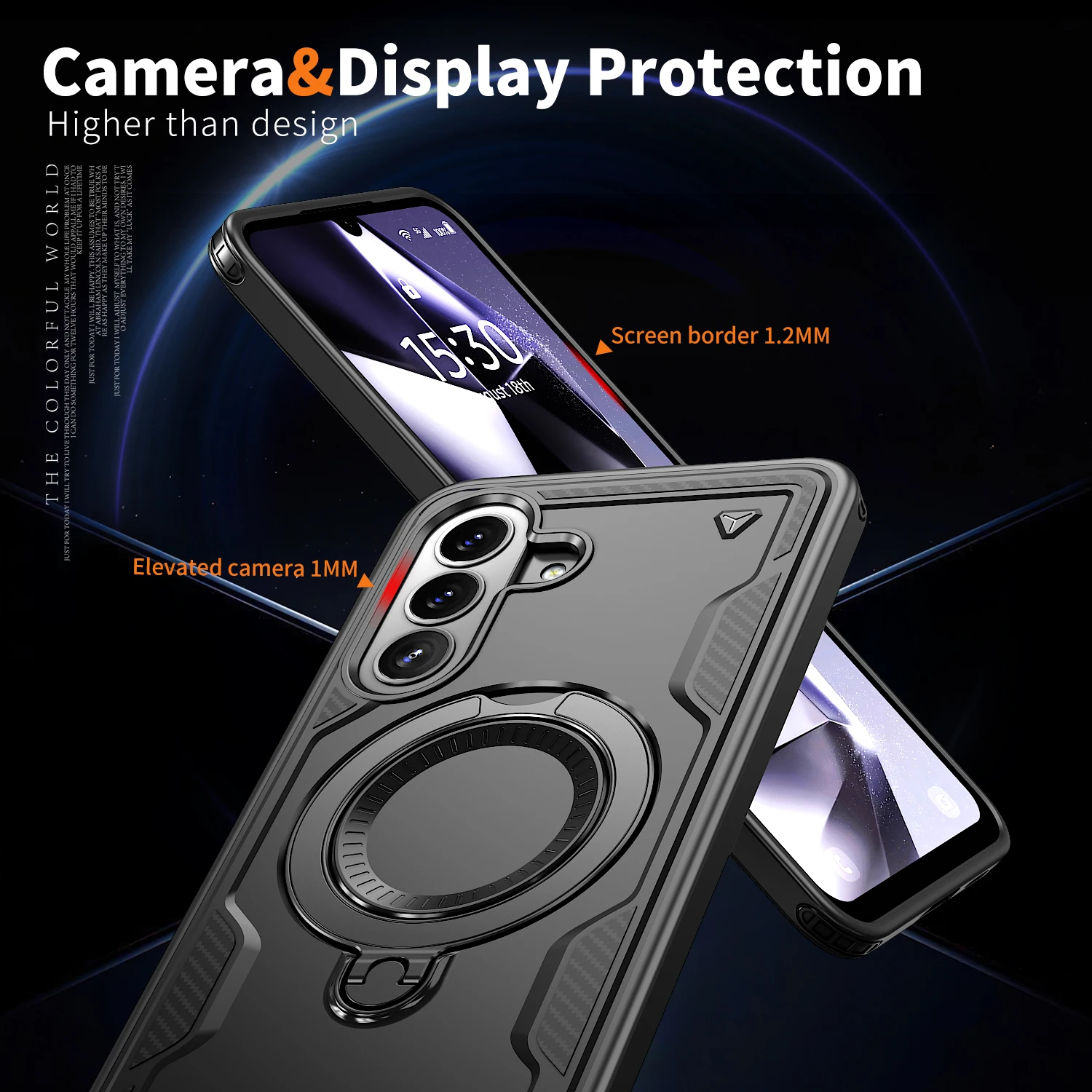 360° Rotating Magnetic Stand Holder Shockproof Armor Tough Phone Case