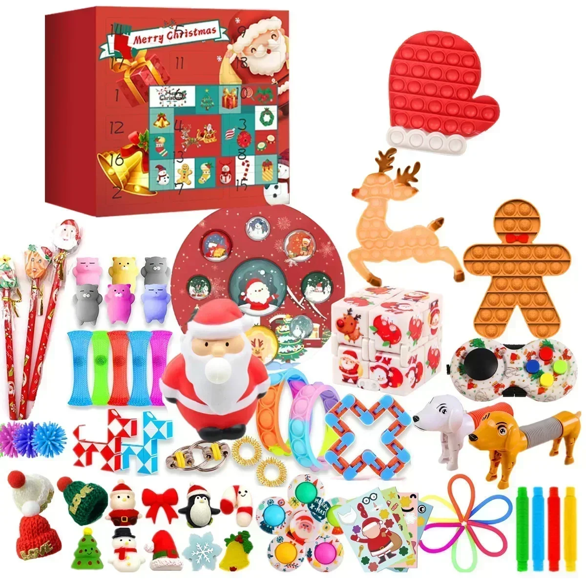 Christmas Advent Calendar for Kid girls boys gift Set for Christmas Party 24 Days Countdown Calendar