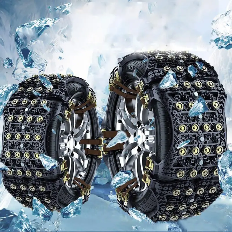 

Anti Skid Tire Chain 6pcs Truck Tire Chains Heavy Duty Car Anti-Skid Chain Flexible Winter Snow Mud Chains Snowfield Car Chains