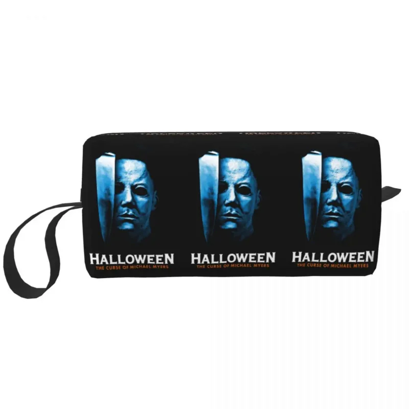 

Halloween Michael Myers Cosmetic Bag Women Fashion Big Capacity Horror Movie Character Makeup Case Beauty Storage Toiletry Bags