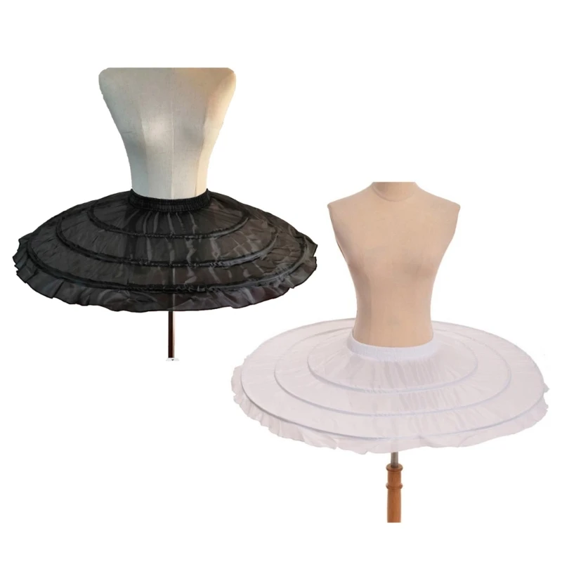 Girls Petticoat Crinoline Underskirt for Wedding Dress Bride Slips White