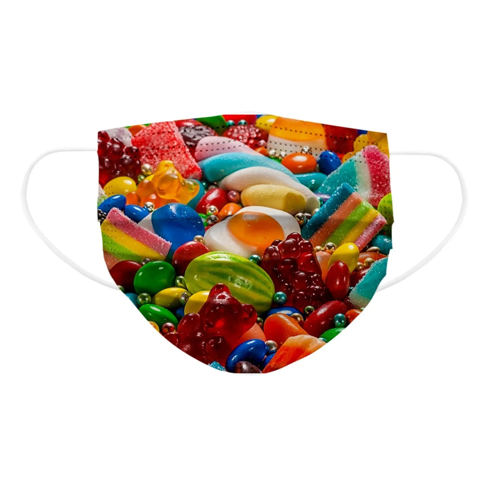 Disposable 3 Ply Safety Face Masks 50pcs Stretchable Earloops