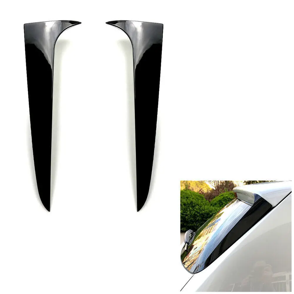 

Спойлер для заднего стекла автомобиля BMW X3 F25 2011 2012 2013 ~ 2017, отделка канавок, сплиттер, глянцевый черный боковой спойлер из АБС-пластика