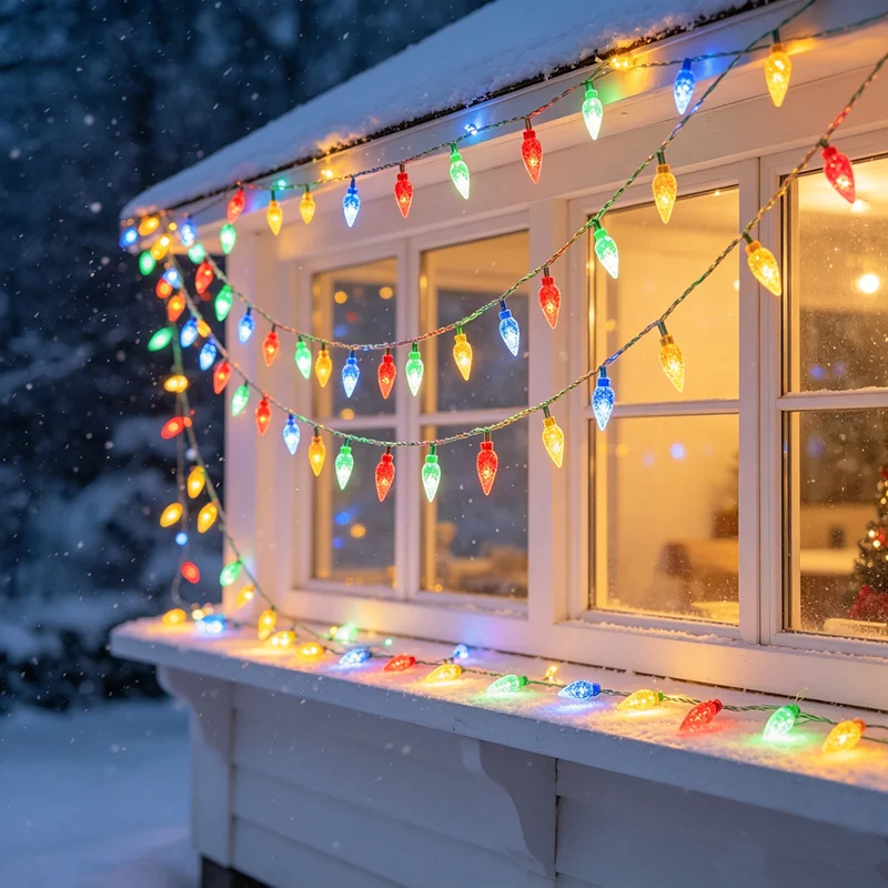RGB Indoor LED Fairy String Lights, Battery & USB Powered Decor for Rooms, Parties, and Holidays