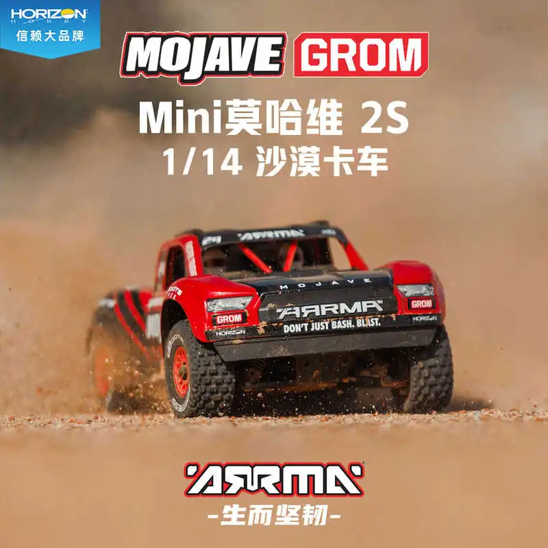Arrma Mini Mojave Grom 2s Mojave 1/14 Desert Truck Rtr Ara2104 Remote Control Off-Road Truck Rtr To Play. 3