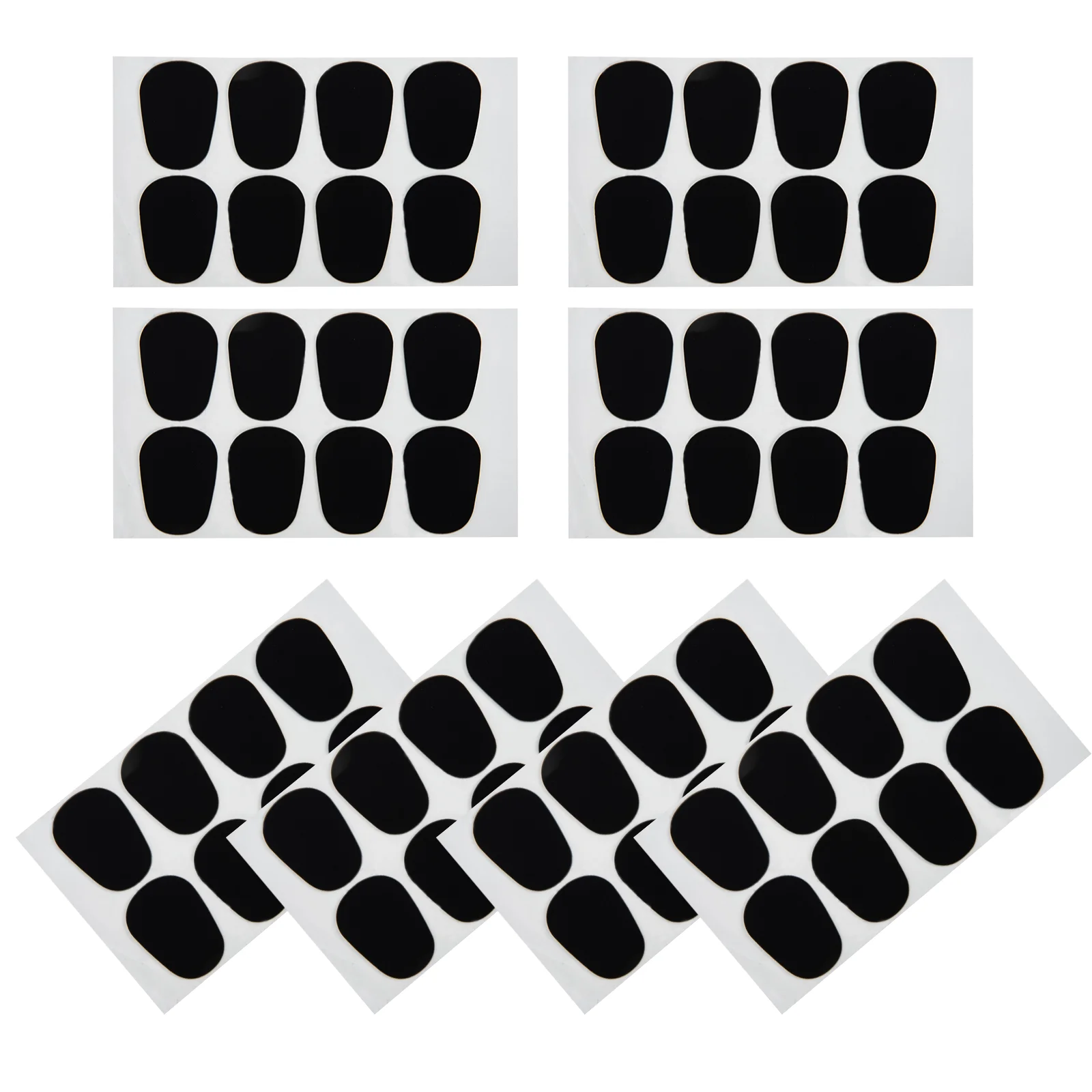 Saxophone Tooth Pad Oval Mouthpiece Clarinet Accessories Cushions Rubber Patches Pads Mouthpiece for high sax 0 3 0 5 0 8mm slade 8pcs alto sax mouthpiece cushions patches pads thickness black white sax mouthpiece cushions woodwind part