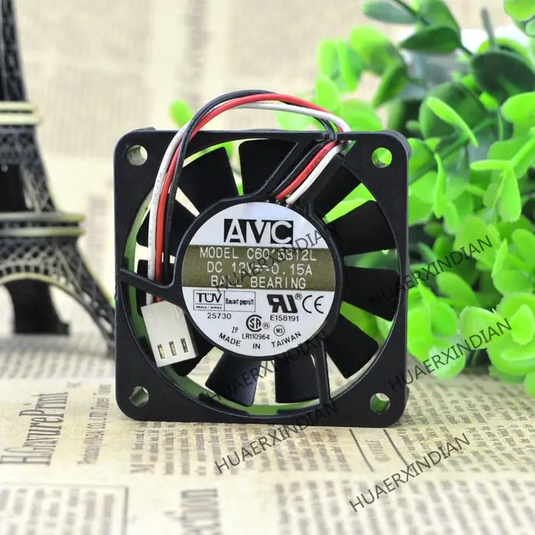 

Новинка 6015 C6015B12L DC12V 0.15A CPU60 * 60*15 мм комплект охлаждающего вентилятора в сборе
