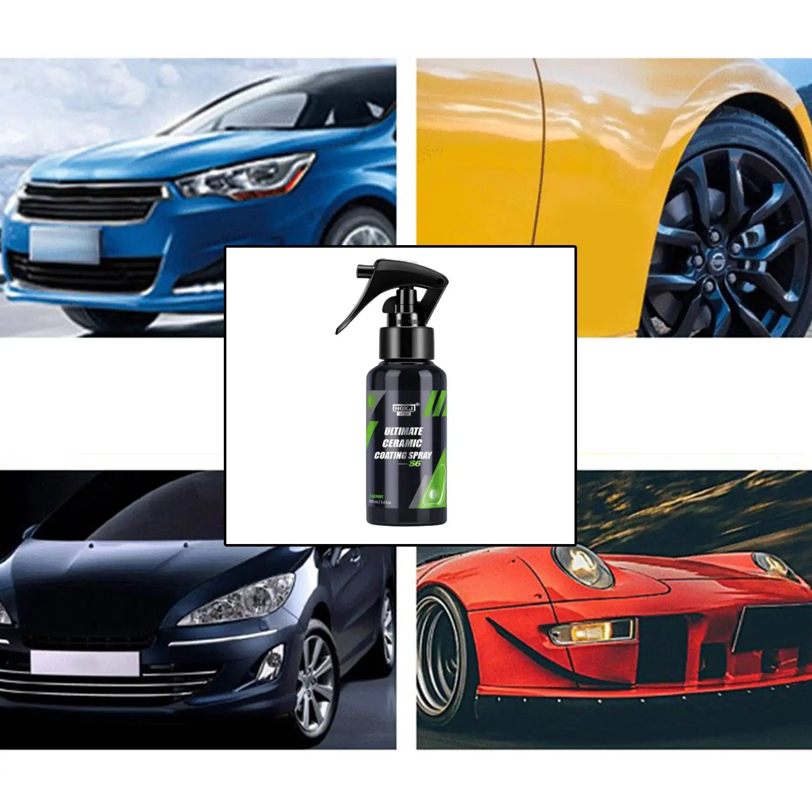 Nano Ceramic Car Coating Spray Paint Care HGKJ S6 Wax Hydrophobic