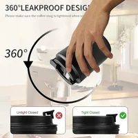 Coffee Mug with Lid Cup Thermal Mini Thermos Water Bottle Stainles Steel Vacuum Flasks Insulated Tumblers Leakproof Drinkware 3