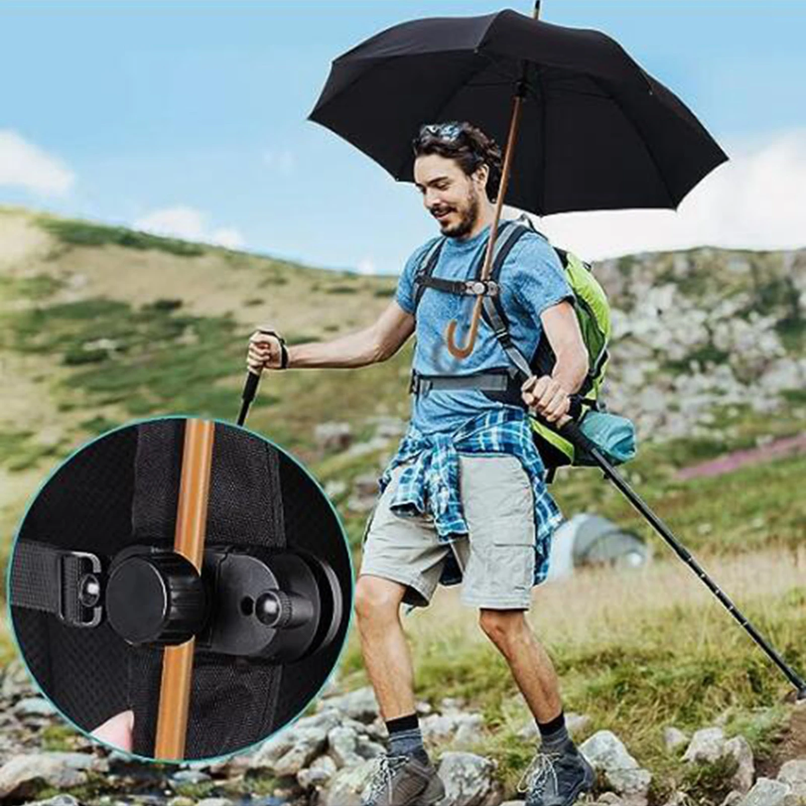 Sac Pliable Pour Parapluie De Pêche, Fermeture élastique, Grand Format, Toile, Résistant à L'eau (neuf)