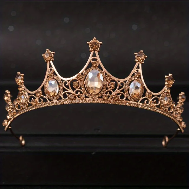 Baroque Crystal Tiaras And Crowns Rhinestone Prom Diadem Crown Tiara For Women Bride Bridal Wedding Hair Accessories Jewelry - Image 4